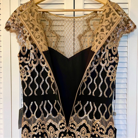 NWT Tadashi Shoji Miranda Sequin Embroidered Dress - Picture 14 of 16